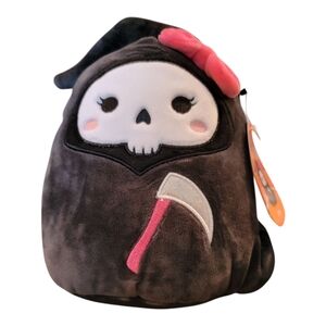 Squishmallows Halloween Jane‎ The Grim Reaper 7.5" Plush NWT Kellytoy 2024 NEW